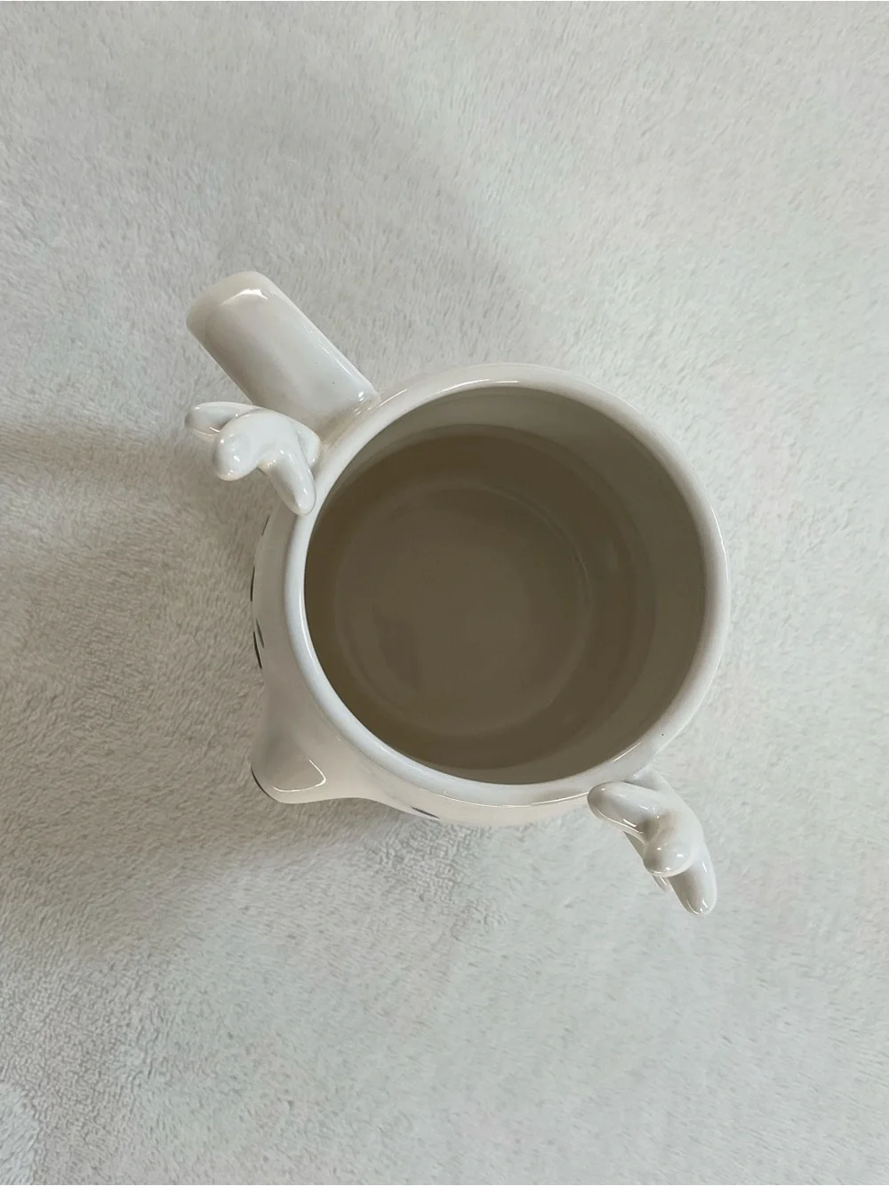Crate & Barrel Snowy Reindeer Mug Christmas Green Scarf Holiday Coffee Cup